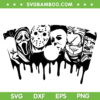 Horror Movie Friends SVG PNG, Ghostface Jason Myers Chucky SVG, Friends Characters DXF SVG PNG EPS