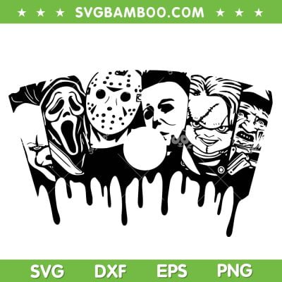 Horror Movie Friends SVG PNG, Ghostface Jason Myers Chucky SVG, Friends Characters DXF SVG PNG EPS Horror Movie Friends SVG PNG, Ghostface Jason Myers Chucky SVG, Friends Characters DXF SVG PNG EPS