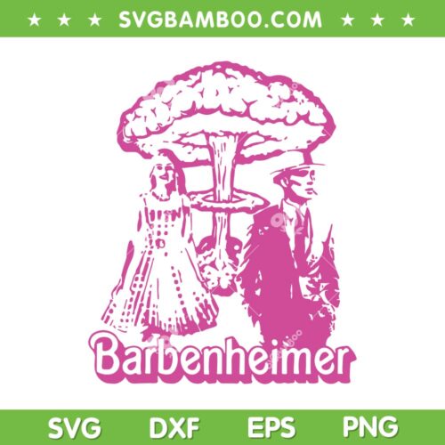 I Survived Barbenheimer SVG PNG, Barbenheimer Movie 2023 SVG, Barbie Movie DXF SVG PNG EPS