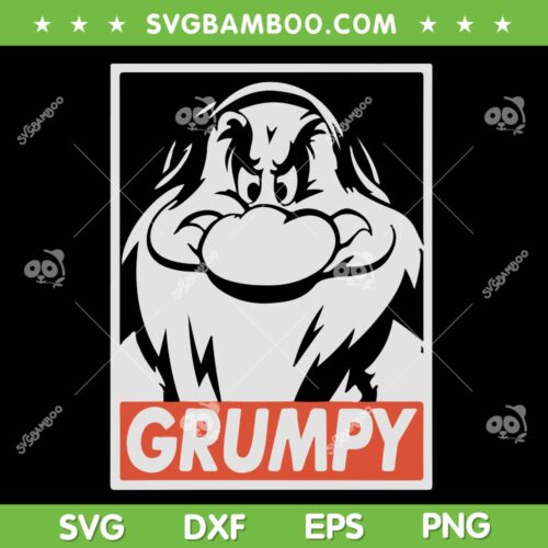 I'm Grumpy SVG PNG, Disney Grumpy Vintage SVG, Funny Grumpy Face DXF SVG PNG EPS