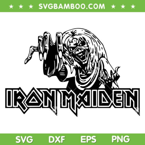 Iron Maiden Pharaoh Eddie Logo SVG PNG, Eddie Iron Maiden SVG, Iron Maiden Logo DXF SVG PNG EPS