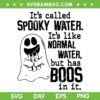 It's Called Spooky Water Its Like Normal Water SVG, Halloween Ghost Drinking SVG, Ghost Boo DXF SVG PNG EPS