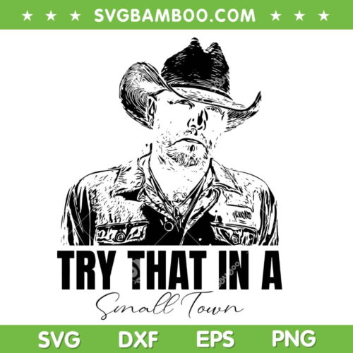 Jason Aldean Try That In A Small Town SVG, Team Aldean SVG, Jason Aldean Country Music DXF SVG PNG EPS