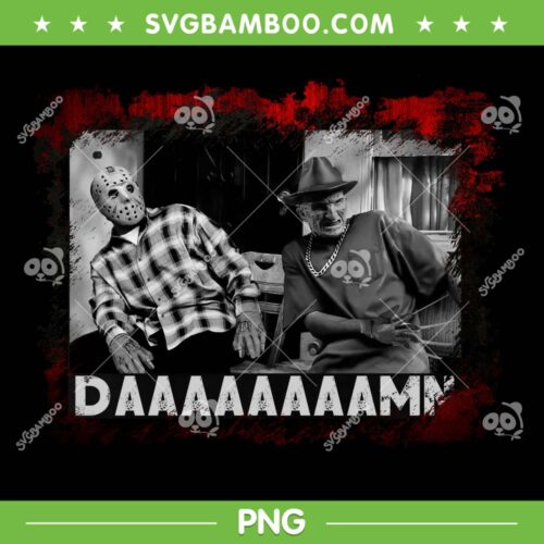 Jason Voorhees And Freddy Krueger Damn PNG, Funny Meme Horror Movie PNG, Daaaaaaaamn PNG