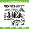 Jelly Roll Lyrics SVG PNG, Backroad Baptism Tour 2023 SVG, Jelly Roll Song DXF SVG PNG EPS