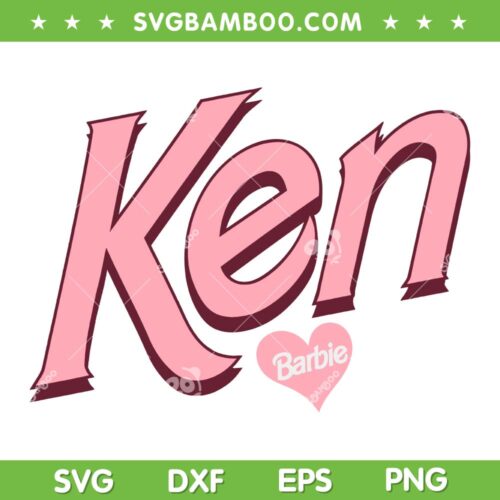 Ken Barbie SVG PNG, Babe And Ken SVG, Cute Barbie Valentines Ken Love DXF SVG PNG EPS