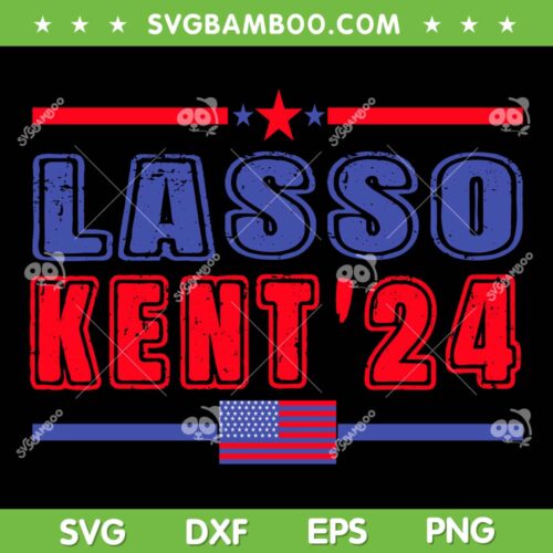 Lasso Ken 24 SVG PNG, USA Flag Sports 4th of July SVG, Retro Vintage American Flag DXF SVG PNG EPS