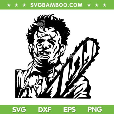 Leatherface SVG PNG, Horror Movies Leatherface SVG, Horror Movie Killers DXF SVG PNG EPS Leatherface SVG PNG, Horror Movies Leatherface SVG, Horror Movie Killers DXF SVG PNG EPS