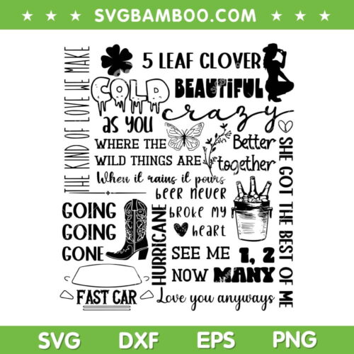 Luke Combs Tour 2023 SVG PNG, Original Country Music SVG, Luke Combs DXF SVG PNG EPS