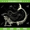 Mermaid Skeleton Halloween SVG PNG, Dead Skull Mermaid Zombie SVG, Mermaid Skeleton DXF SVG PNG EPS Mermaid Skeleton Halloween SVG PNG, Dead Skull Mermaid Zombie SVG, Mermaid Skeleton DXF SVG PNG EPS