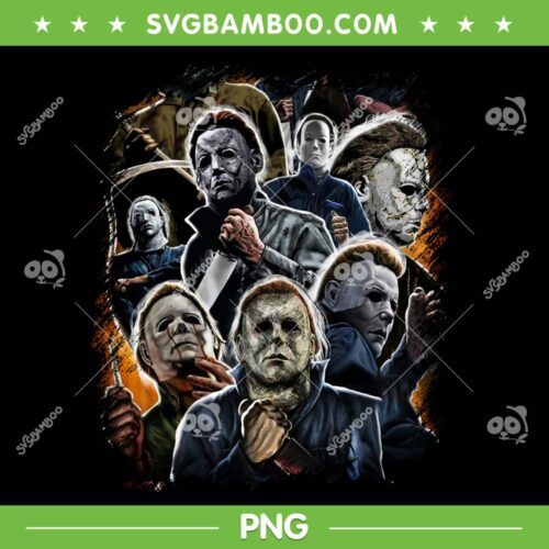 Michael Myers Many Faces PNG, Halloween Horror Movie Myers PNG, Horror Character PNG