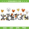 Mickey And Friends Skeleton Halloween SVG PNG, Disney Friends Horror SVG, Disney Horror Movie DXF SVG PNG EPS