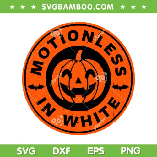 Motionless In White Pumpkin SVG PNG, Pumpkin Scary Halloween SVG, Pumpkin White DXF SVG PNG EPS