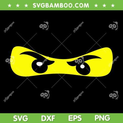 Ninja Eyes Halloween Costume SVG PNG, Ninja Kid Halloween SVG, Face Ninja Kid DXF SVG PNG EPS