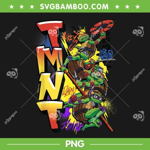Ninja Turtles Mutant Mayhem PNG, Teenage Mutant Ninja Group Shot PNG, Ninja Turtles Logo PNG