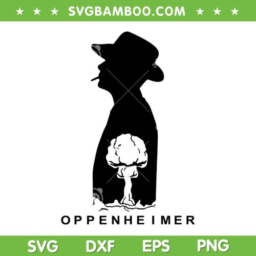 Oppenheimer SVG PNG, Julius Robert Oppenheimer SVG, American Theoretical Physicist DXF SVG PNG EPS