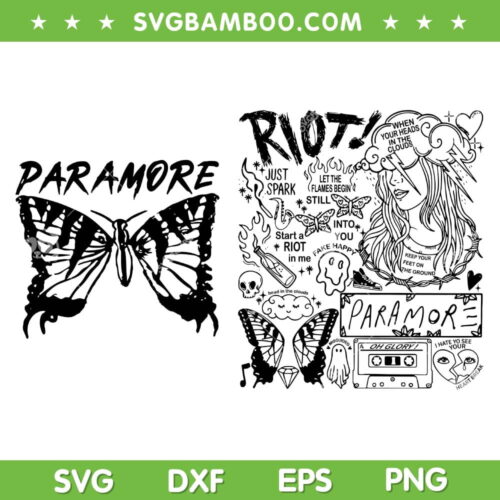 Paramore 2023 Tour SVG PNG, Paramore Riot 2023 SVG, Music Paramore Band DXF SVG PNG EPS