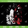 Pennywise Horror Face SVG PNG, IT Horror Movie Halloween SVG, It Pennywise Face DXF SVG PNG EPS