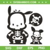 Pochacco Skeleton Halloween SVG PNG, Hello Kitty And Friends Bones SVG, Pochacco Halloween DXF SVG PNG EPS