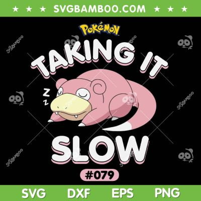Pokemon Slowpoke SVG PNG, Slowpoke Taking It Slow SVG, Pokemon Taking It Slow 079 DXF SVG PNG EPS Pokemon Slowpoke SVG PNG, Slowpoke Taking It Slow SVG, Pokemon Taking It Slow 079 DXF SVG PNG EPS
