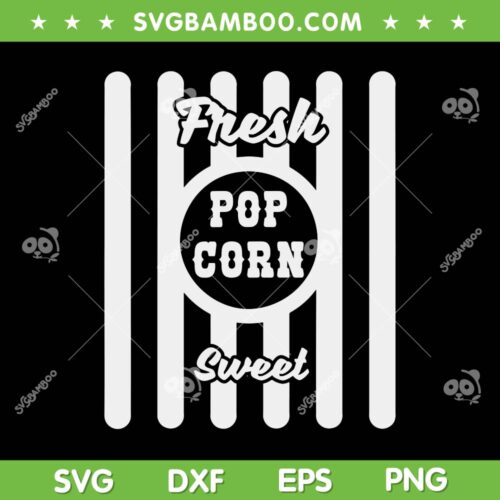Popcorn Carnival Halloween Costume Cinema SVG PNG, Fresh Popcorn Sweet SVG, Pop Corn Halloween DXF SVG PNG EPS
