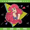 Retro Ariel Little Mermaid SVG PNG, Vintage 80s Ariel SVG, Disney The Little Mermaids DXF SVG PNG EPS Retro Ariel Little Mermaid SVG PNG, Vintage 80s Ariel SVG, Disney The Little Mermaids DXF SVG PNG EPS