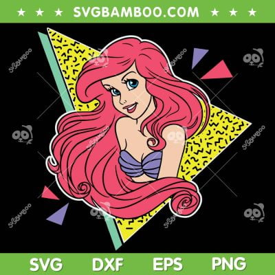 Retro Ariel Little Mermaid SVG PNG, Vintage 80s Ariel SVG, Disney The Little Mermaids DXF SVG PNG EPS Retro Ariel Little Mermaid SVG PNG, Vintage 80s Ariel SVG, Disney The Little Mermaids DXF SVG PNG EPS