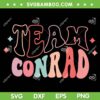 Retro Groovy Team Conrad SVG PNG, Team Jeremiah SVG, Waves Cousins Beach DXF SVG PNG EPS