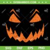 Scary Pumpkin Face SVG PNG, Halloween Vintage Pumpkin SVG, Scary Face DXF SVG PNG EPS
