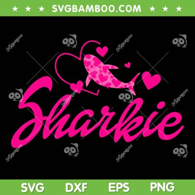 Sharkie SVG PNG, Cute Barbie Shark SVG, Barbenheimer Shark SVG, Shark Pink DXF SVG PNG EPS Sharkie SVG PNG, Cute Barbie Shark SVG, Barbenheimer Shark SVG, Shark Pink DXF SVG PNG EPS