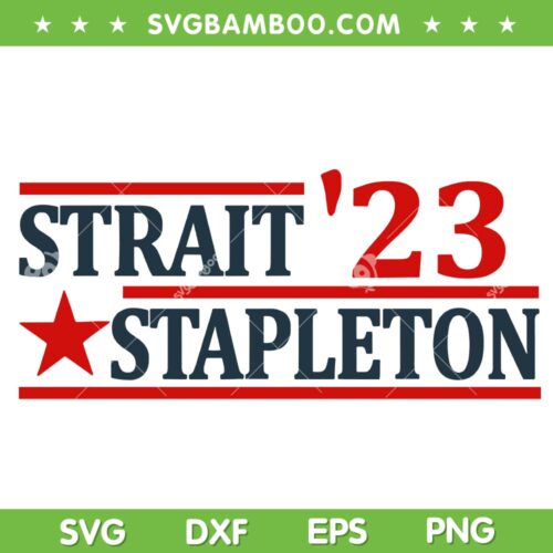 Stapleton Strait 23 SVG PNG, Retro Vintage Country Cowboy SVG, Western Music DXF SVG PNG EPS