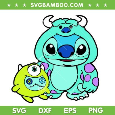 Stitch Monster Inc SVG PNG, Stitch James P Sullivan Mike Wazowski SVG, Funny Mike Wazowski DXF SVG PNG EPS Stitch Monster Inc SVG PNG, Stitch James P Sullivan Mike Wazowski SVG, Funny Mike Wazowski DXF SVG PNG EPS