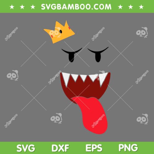Super Mario Boo SVG PNG, Funny Halloween Boo Scary SVG, Boo Mario DXF SVG PNG EPS
