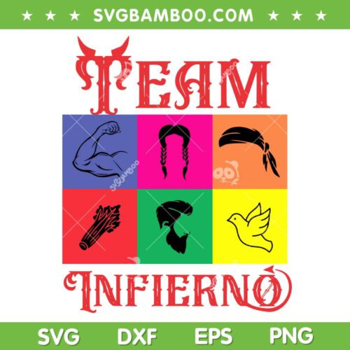 Team Infierno Wendy Guevara SVG PNG, Team Infierno SVG, Casa De Los Famosos DXF SVG PNG EPS