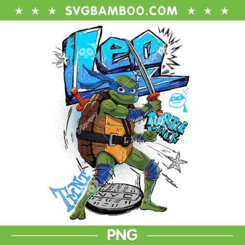 Teenage Mutant Ninja Turtles LEO PNG, Mutant Mayhem Leo Turtle PNG, Leo Turtle Power PNG