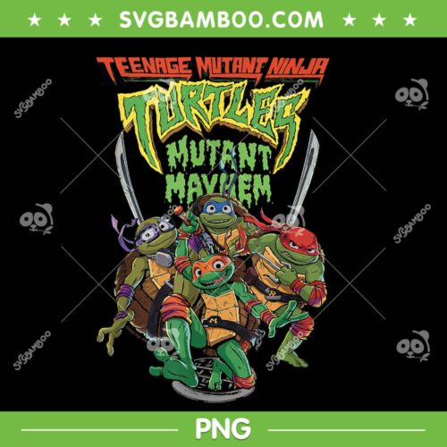 Teenage Mutant Ninja Turtles PNG, Mutant Mayhem Group PNG, Ninja Turtles PNG