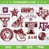 Texas AM Aggies SVG Bundle, Texas AM University SVG Bundle, Football Logo DXF SVG PNG EPS