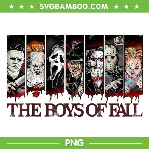 The Boys Of Fall Horror Movie PNG, Halloween Scary Characters PNG, Horror Movie Killers PNG