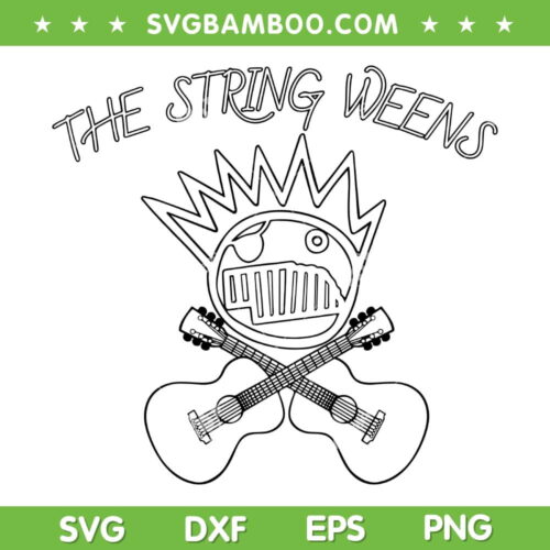 The String Weens SVG PNG, Guitars The String Weens SVG, Ween Logo DXF SVG PNG EPS