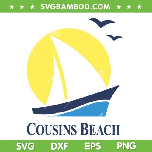 The Summer I Turned Pretty SVG PNG, Cousins Beach Boat SVG, Summer Beach DXF SVG PNG EPS