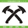 The Terminal List Tomahawk SVG PNG, Tomahawk Crossed Axes SVG, Tribal Axes DXF SVG PNG EPS