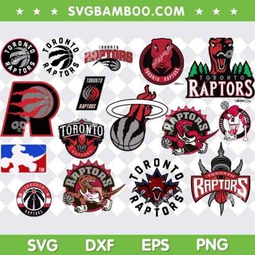 Toronto Raptors SVG Bundle, Toronto Raptors T Rex SVG Bundle, NBA Basketball DXF SVG PNG EPS