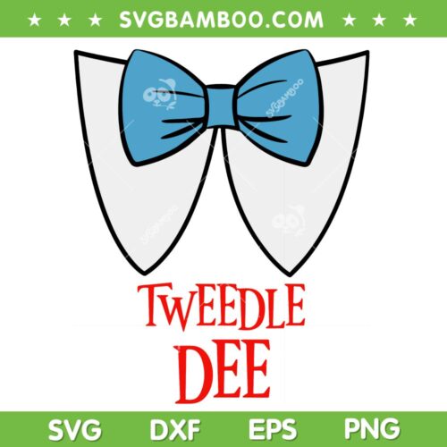 Tweedle Dee Halloween Costume SVG PNG, Tweedle Dee Dum Funny Matching SVG, Tweedle Dee Dum DXF SVG PNG EPS