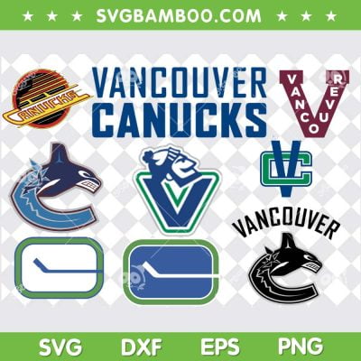 Vancouver Canucks SVG Bundle, Vancouver Canucks Logo SVG Bundle, NHL Hockey Team DXF SVG PNG EPS