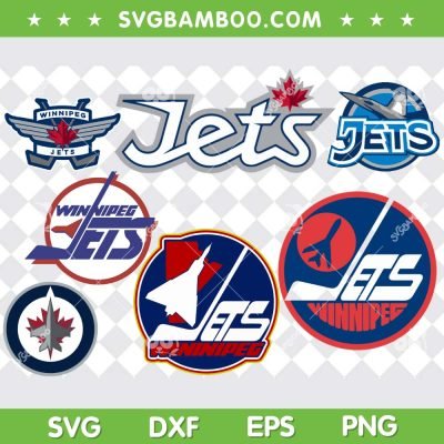 Winnipeg Jets SVG Bundle, Winnipeg Jets NHL Team SVG Bundle, Hockey Teams DXF SVG PNG EPS