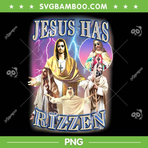 Jesus Has Rizzen PNG, Christ is Risen PNG, Jesus Peeking PNG, He Is Risen PNG