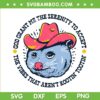 Accept The Vibes That Aren't Rootin Tootin SVG, Rootin Tootin Opossum SVG, Funny Opossum DXF SVG PNG EPS