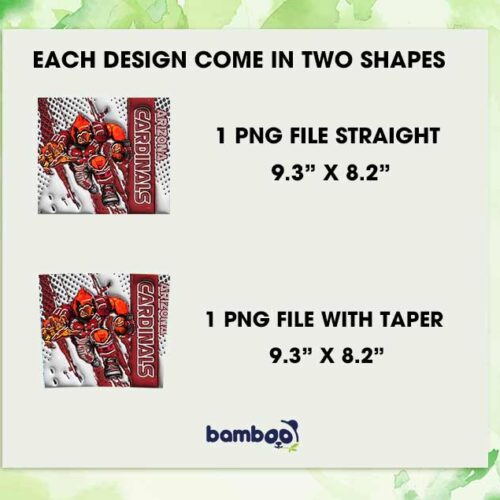 Arizona Cardinals 3D Inflated Tumbler Wrap PNG, Cardinals Mascot 20oz Skinny Tumbler, Football Logo Tumbler Template PNG Arizona Cardinals 3D Inflated Tumbler Wrap PNG, Cardinals Mascot 20oz Skinny Tumbler, Football Logo Tumbler Template PNG