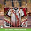 Arizona Diamondbacks Jersey Tumbler Wrap PNG, MLB Baseball Teams 20oz Skinny Tumbler Template PNG, Diamondbacks Baseball Tumbler Template PNG