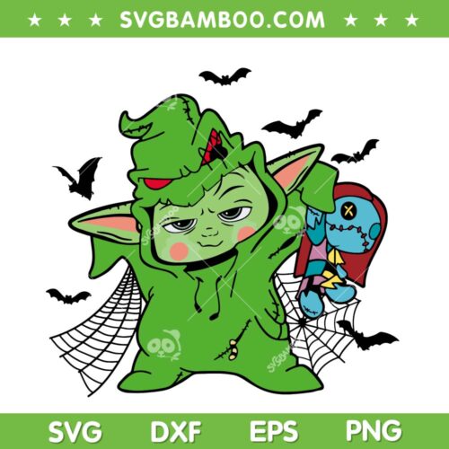 Baby Yoda Oogie Boogie SVG PNG, Star Wars Halloween Spooky SVG, Baby Yoda Star Wars DXF SVG PNG EPS